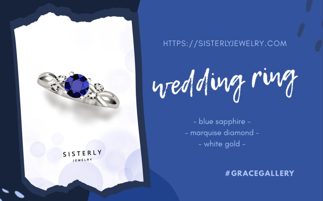 Blue Sapphire Wedding Ring