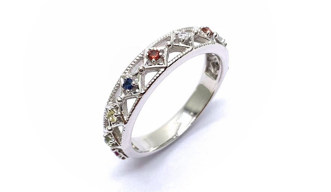 White Gold Nine-Gem Ring การงาน | การเงิน | บารมี