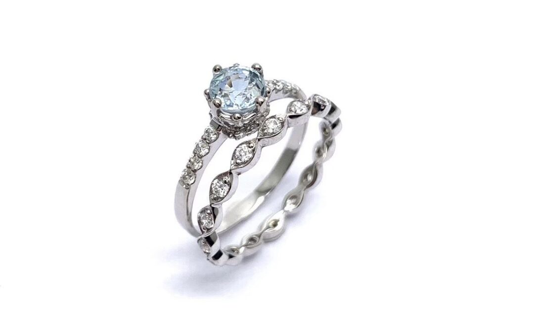 AQUAMARINE Stackable Ring